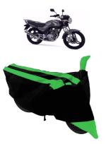 GANPRA Presents Yamaha YBR 125 Water Resistant - Dust Proof - Full Bike / Scooty Two Wheeler Body Cover (GREEN STRIPES)
