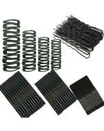 LYTIX Black Synthetic Tic Tac Clip 48, Bobby Pin 36 and U Pin 50 Hair Clips for Women