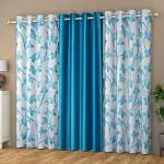 Mahi Textiles Premium Curtains Door||9feet||Pack of 3 Curtains.