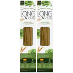 Long & Short|Healthy Spaghetti Pasta | Veggie - Spich Pasta|No Maida|No Artificial Colors |No Added Flavours |No Preservatives |250g each|Pack of 2