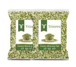 Trinetra Green Moong Dal 800 g (400g X 2 Pack) Chilka Moong Dal