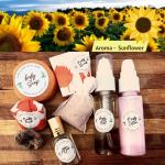Ekoham SUNFLOVER ESSENTIAL OIL & EXTRACTS Skin Care Combo Kit-Body Polishing & Relaxing Spa