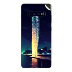 GADGETSWRAP Printed Vinyl Skin Sticker for Samsung Galaxy S10 - Twisted Building