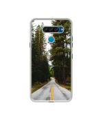 Casotec Road Photo DesignPrinted Silicon Soft TPU Back Case Cover for LG Q60