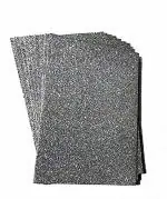 KIDIVIO Swarup Ent.Glitter Silver Sheets (Pack of 10)
