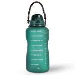 SOLARA 1 Gallon Water Bottle with Motivational Time Marker, Sipper Bottle for Adults, Water bottle for Gym, Office,Travel and Outdoors, Hunter Green, One Gallon Water Bottle, 3.8 Litre