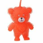 FOVTY Soft Rubber Puffer Teddy Bear Toy, Bouncy Light-up Squishy Teddy Toy, Squeeze Anti Stress Toys for Kids and Adult