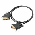 ACCU CABLE DVI Male To DVI Male 24+1 Pin Cable (Black, 1.5 Meter) (MST-1296)