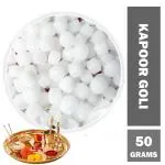 Shudh Online Pure Camphor Tablets, Kapoor Goli (50g), Karpooram, Karpuram, Kampoor for Puja, Aarti, Meditation