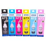 epson 673 ink for L800/ L805/ L810/ L850/ L1800 Printers (Pack of 6)
