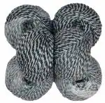 M.G Enterprise wool, Cotton Yarn dos Black White Pack of 6 pc 25 gm each
