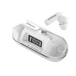 TP TROOPS 7243 Bluetooth 5.0 Truly Wireless in Ear Earbuds, Up to 30 Hours Playtime, IPX-5 Rated, Type-C Charging Case, Touch Controls,with LED display,Voice Assistant, Optional Use for Phone Calls (WHITE)