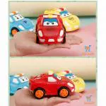 Shivsoft Ya Qi Li Toys Early Education Unbreakable Bright Color Mini Racing Converting Car to Robot Friction Toy (Random Color) (1 Pcs) for Kids