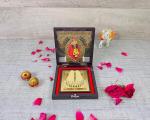 GoldGiftIdeas 24K Gold Plated Sai Baba Photo Frame with Charan Paduka Box, Return Gift, Sainath Photo Frame, Religious Frame Gift