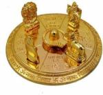 Navyaksh- NAVYAKSH Decorative Showpiece - 12 cm (Brass, Gold)