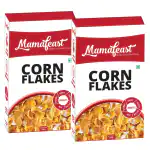 Mamafeast Cornflakes Pack Of 2 Of 500G Morning Breakfast Cereals Low Fat Healthy Whole Grain Snack High In Iron Vitamin B And C |1 KG