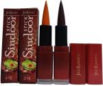 Jas Raney Premium Long lasting With natural waxes & Oils for Traditional & Modern Women Stick Sindoor (Maroon, Orange)