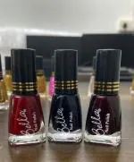 Bella Long lasting Red-Black-Maroon Color nail Polish Combo of 3