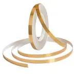 Juzr Single Sided Home Tile Sticker Mildewproof Gap sealing tape waterproof, Gold tiles tape for floor tile wall decor self -Adhesive decorative tile sticker (Gold, 50m * 1cm)