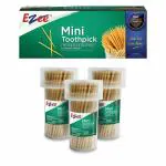 Ezee Wooden Mini Toothpick 140 Sticks (Pack of 10)