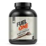 MuscleBlaze Fuel One Whey Protein Powder, 24 g Protein, 5.29 g BCAA & 4.2 g Glutamic Acid (Chocolate, 2 kg / 4.4 lb)