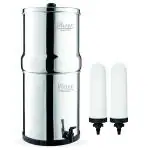 RAMA Gravity Water Filter, 32 Litre Storage with 2 Spirit Candles Including Stainless Steel Tap