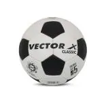 Vector X Classic Soccer Ball Hand Stitched Synthetic Rubberized Football For Training And Practice (Black) Size-5