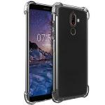 Foso Nokia 7 Plus Transparent Tempered Glass, Thermoplastic Polyurethane Shock Absorbent Back Cover 20.0 x 12.0 x 2 cm