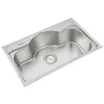 Anupam 114 304 Grade Stainless Steel Single Square Bowl Kitchen Sink (32 x 20 x 9 inch)