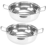 SHINI LIFESTYLE TRIPLY Stainless Steel Kadhai Induction Base