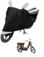 Auto Hub Bike Cover for TVS Heavy Duty Super XL , Dustproof UV Protection water resistant Custom Fit Cover-(Black-White )