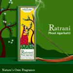 Vedic Vaani Ratrani Phool Agarbatti | Long-Lasting Aroma for Pooja & Meditation (100 Grams)