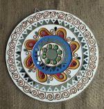 Kutch Craft Mud and Mirror Art Work Wall Hanging for Home Decoration, Size : 12