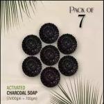BADA HAIR Premium Activated Charcoal Bath Soap (pack of - 7 )