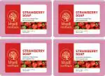 MeriBana Strawberry Handmade Bath Soap (4 x 125 g)