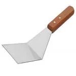 Sakoraware Stainless Steel Pizza Pastry Cake Tikki Server Spoon Knife Shovel Spatula with Wooden