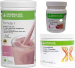 Herbalife Nutrition Formula 1 Rose Kheer, 1 Protein 200Gm, 1 Afresh Kashmiri Kahwa Combo (Set Of 3)