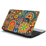 WallWear - Self Adhesive HD Printed Laptop Skin Stickers Large Size (40x28)Cm Premium Vinyl Laptop Stickers | Paste On Any Laptop | Laptop Cover Sticker | LP.avengers Laptop skin / Sleeves pack Of - 1 (LP- Rangoli Circle)