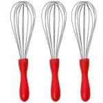 DreamBasket Stainless Steel Egg Whisk / Egg Beater (Pack of 3) for Kitchen