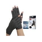 Doctor Arthritis Arthritis Compression Gloves + Doctor Written Handbook (Pair) (Grey, L)