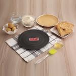 HAZEL Iron Tawa Without Handle For Roti Amboli Traditional Loha/Lokhand Tawa Flat Pan, 22 cm