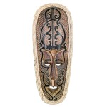 EPICS CRAFT - Wooden Wall Hanging Afro-Egyptian Face Mask Handicraft ( Brown )