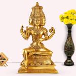 ARTVARKO Decorative Brass Brahma Ji Statue - 16 inch