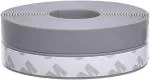 Crevizon Weather Stripping Door Seal Strip,Door Strip Bottom for Doors Silicone Sealing Sticker Adhesive for Doors and Windows Gaps (3Meter, Grey)