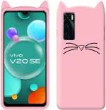 Xykos Pink Grip Case Mobile Back Cover for Vivo V20 Ultra