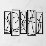 DreamKraft Wooden 5-Piece Wall Art Panel Frame Unique Home Decor for Living Room, Bedroom