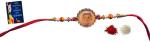 Kavim Kids RAKHI 23523 Gold Finish Rakhi Set (One cartoon caracter metal rakhi for Kids with Greeting card and Roli Chawl)