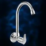 CUROVIT Torrent Zinc Alloy Wall Mounted Kitchen Faucet with Chrome Finish for Kitchen Sink