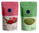 VEDICINE Pure And Natural Beetroot Powder and Neem Leaf Powder for Face And Skin care (100gmx2)