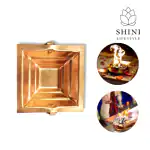 SHINI LIFESTYLE Copper Havan Kund for Temple Home Hindu Festivals Pooja with pure copper